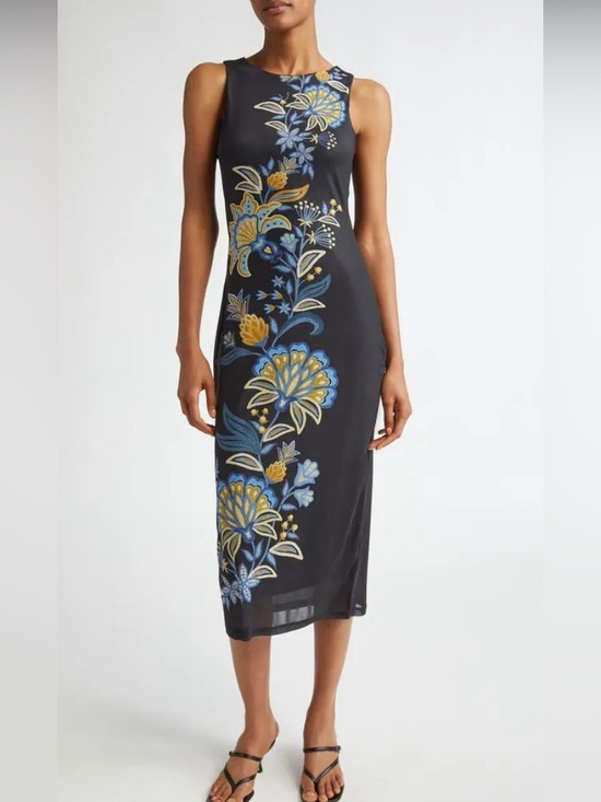 FARM Rio Dresses & Skirts - FARM Rio Anthropologie Endless Summer Embroidered Midi Dress Small